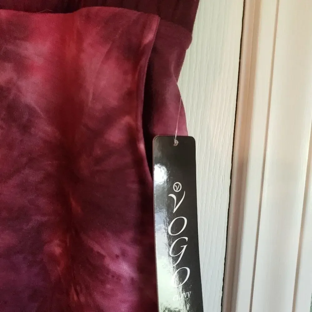 NEW VOGO Athletica tye dyed‎ moisture wicking leggings 2X 3X